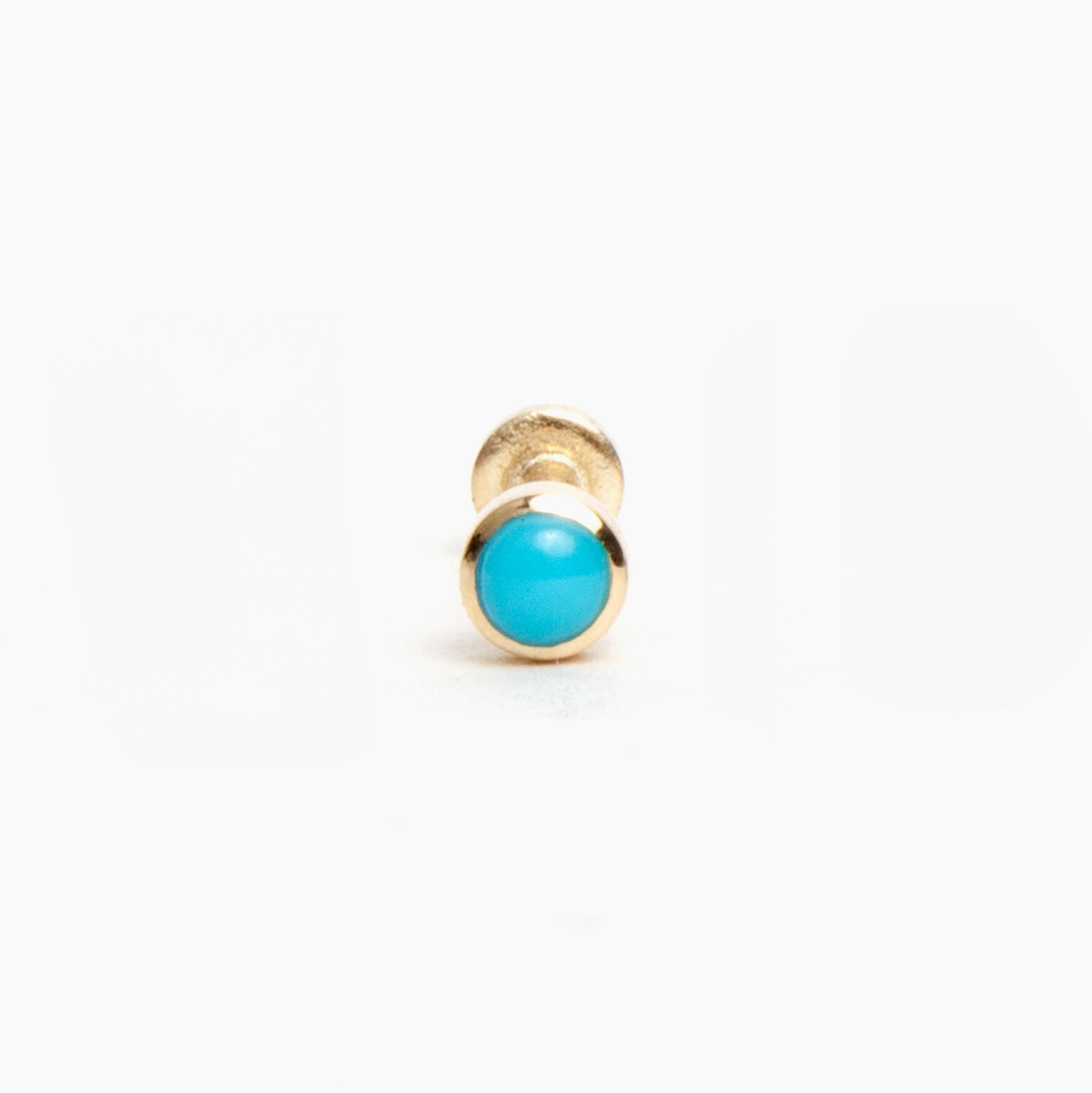 Turquoise Flat Back Stud Earrings